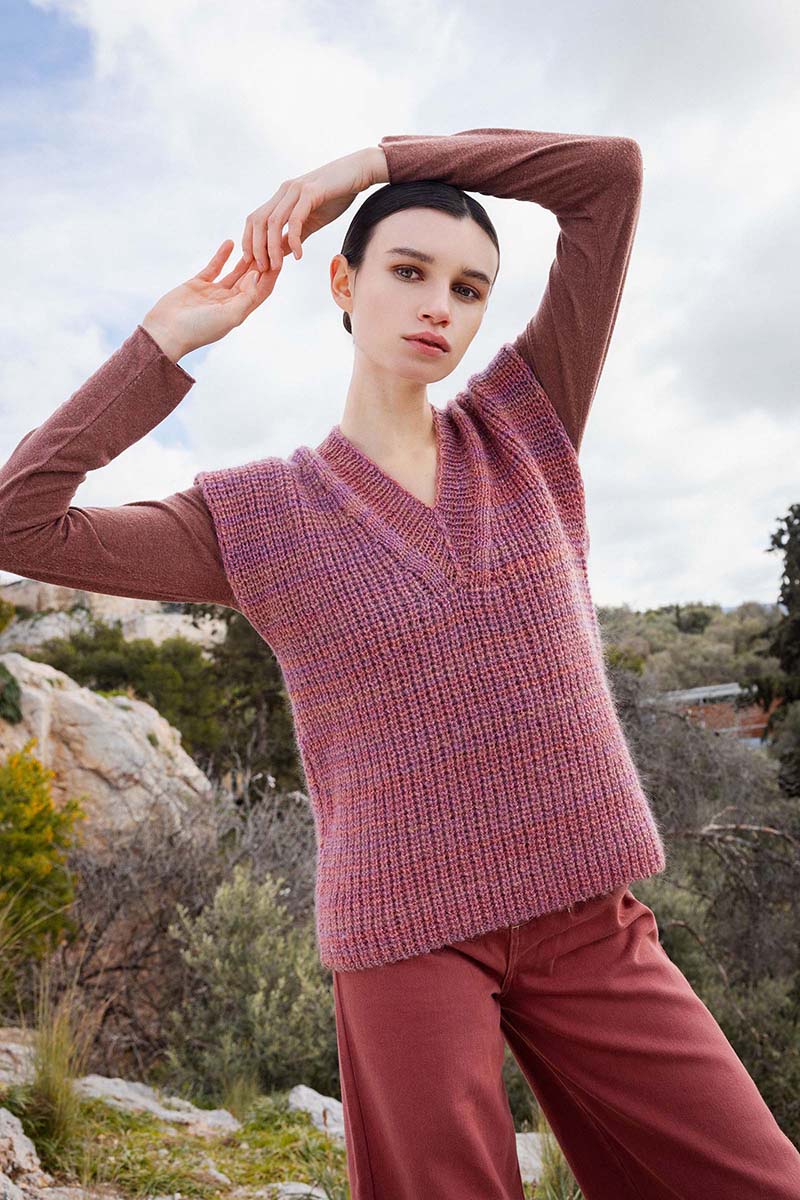 Strickset Pullunder Aus Glamour Von Lang Yarns 1 Strickset Pullunder Aus Glamour Von Lang Yarns