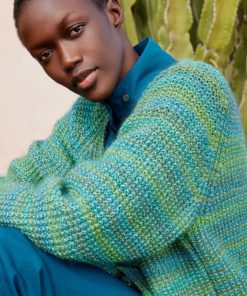 Strickset Jacke Aus Glamour Von Lang Yarns 3 Strickset Jacke Aus Glamour Von Lang Yarns – Bild 2