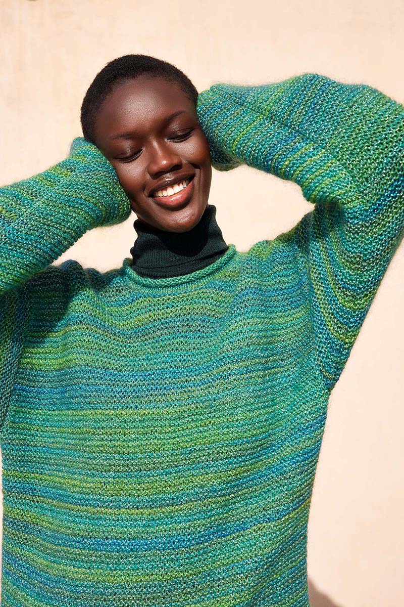 Strickset Pullover Aus Glamour Von Lang Yarns 3 Strickset Pullover Aus Glamour Von Lang Yarns – Bild 3