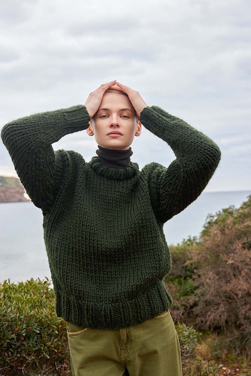 Strickset Pullover Aus Fire Von Lang Yarns 1 Strickset Pullover Aus Fire Von Lang Yarns