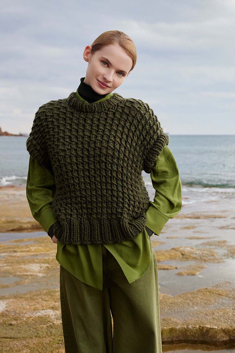 Strickset Pullunder Aus Fire Von Lang Yarns 1 Strickset Pullunder Aus Fire Von Lang Yarns
