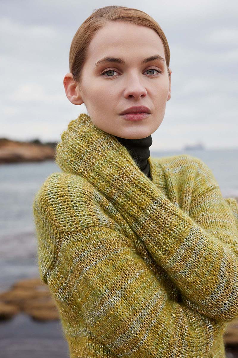 Strickset Jacke Aus Glamour Von Lang Yarns 2 Strickset Jacke Aus Glamour Von Lang Yarns – Bild 2