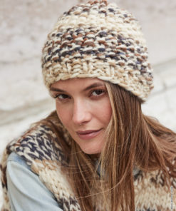 Strickset Mütze Im Perlmuster aus Dolce von Lana Grossa
