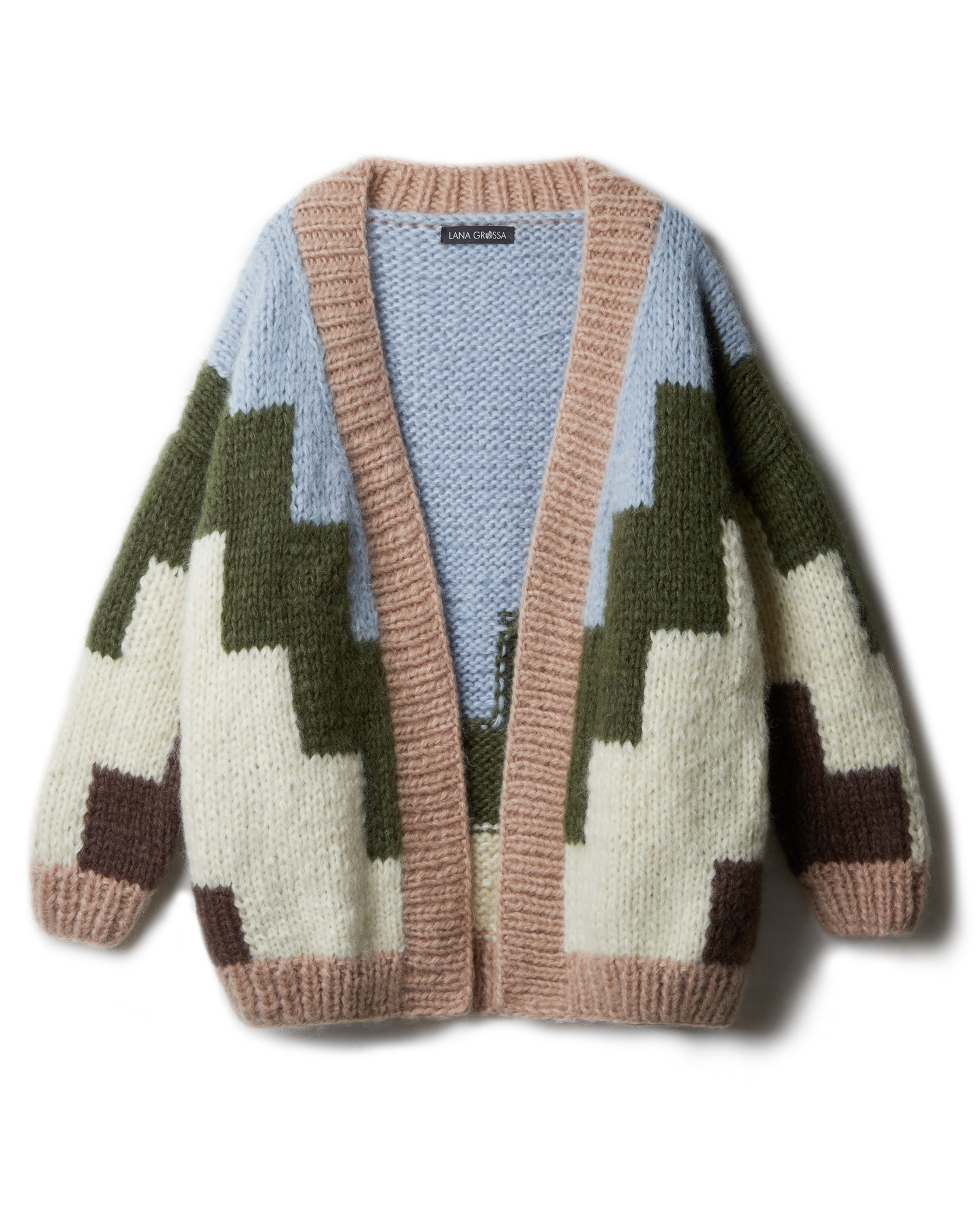 Strickset Cardigan Mit Farbflächen Aus Mohair Di Gio Von Lana Grossa 3 Strickset Cardigan Mit Farbflächen Aus Mohair Di Gio Von Lana Grossa – Bild 3