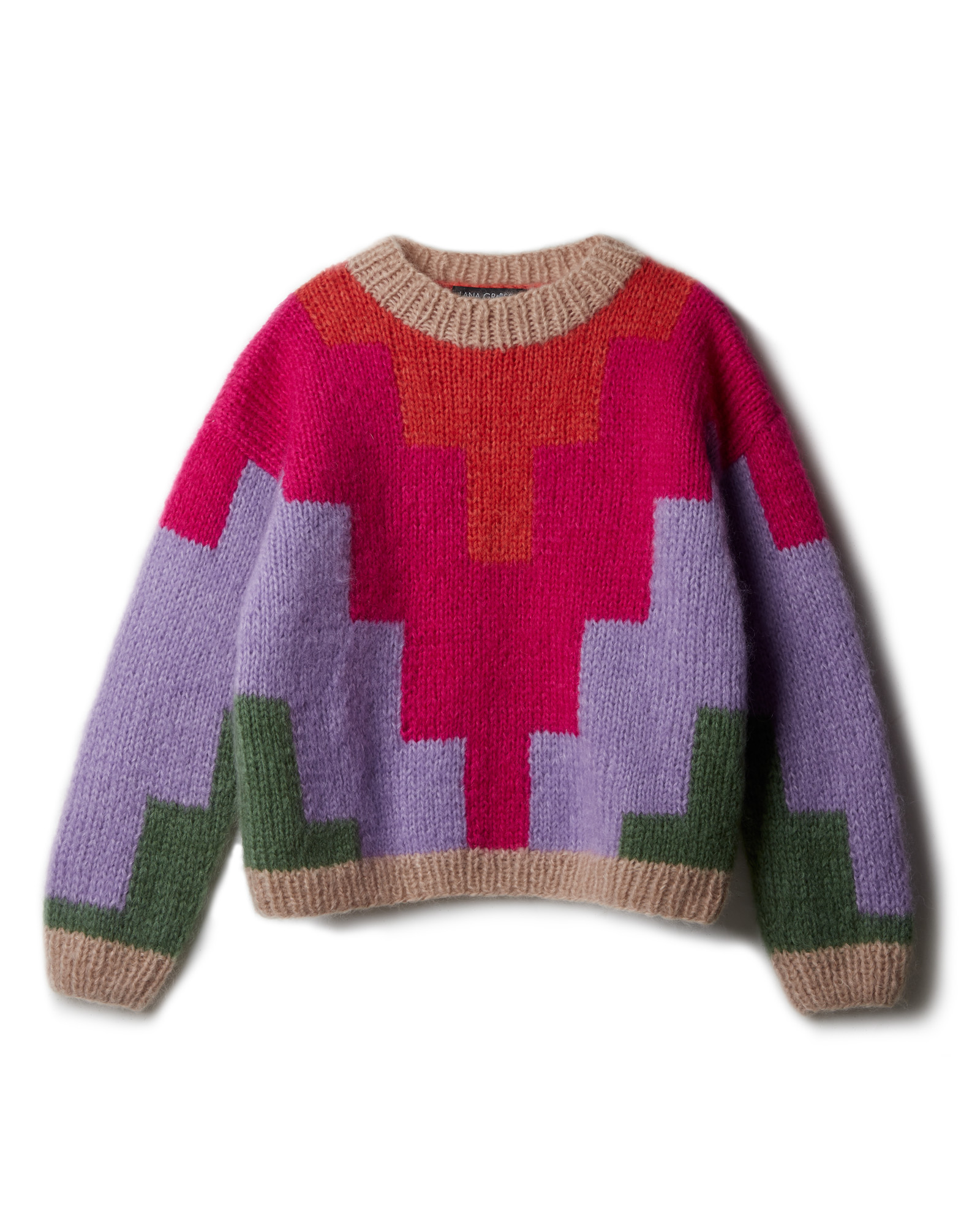 Strickset Pullover Mit Farbflächen Aus Mohair Di Gio Von Lana Grossa 2 Strickset Pullover Mit Farbflächen Aus Mohair Di Gio Von Lana Grossa – Bild 2