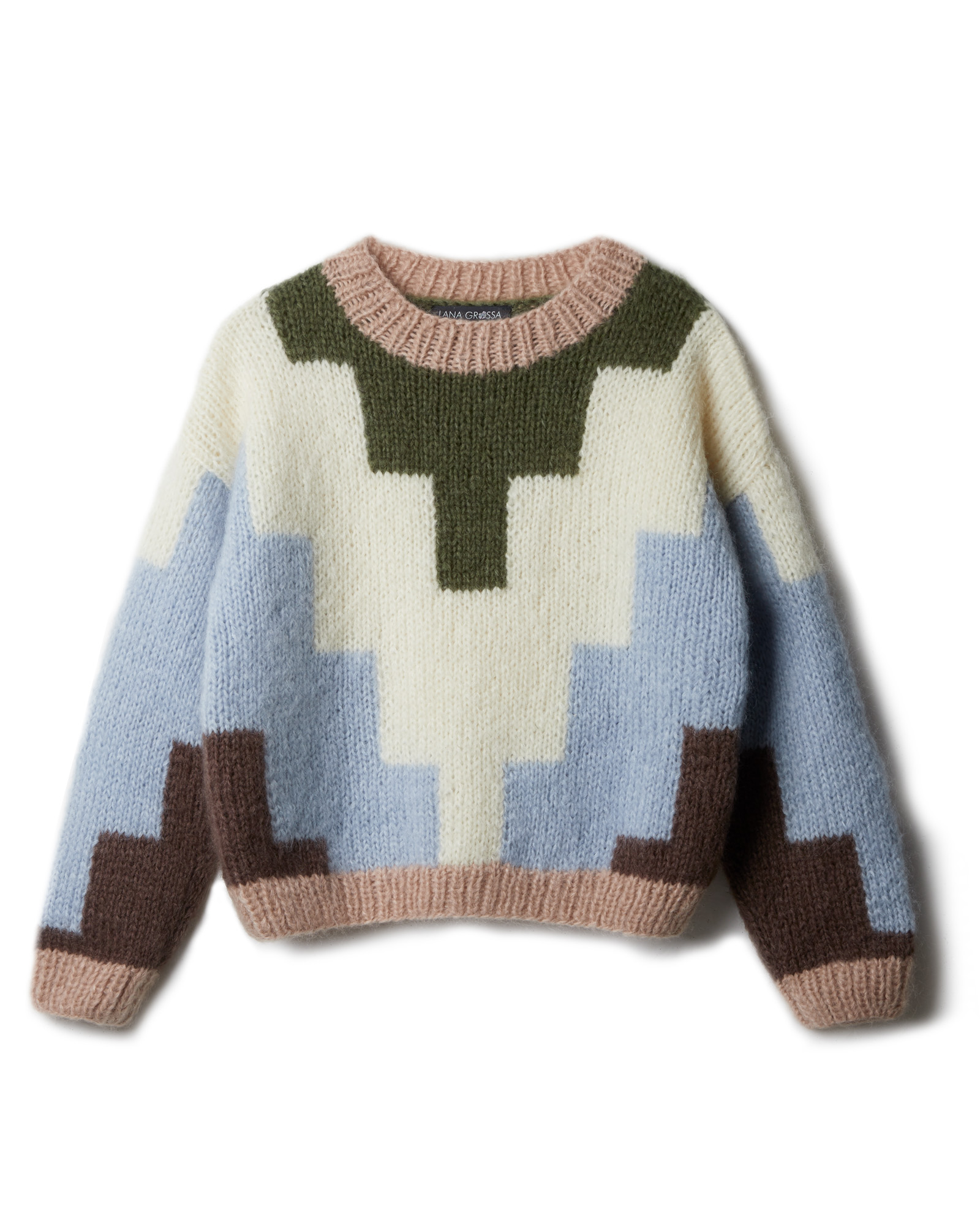 Strickset Pullover Mit Farbflächen Aus Mohair Di Gio Von Lana Grossa 3 Strickset Pullover Mit Farbflächen Aus Mohair Di Gio Von Lana Grossa – Bild 3