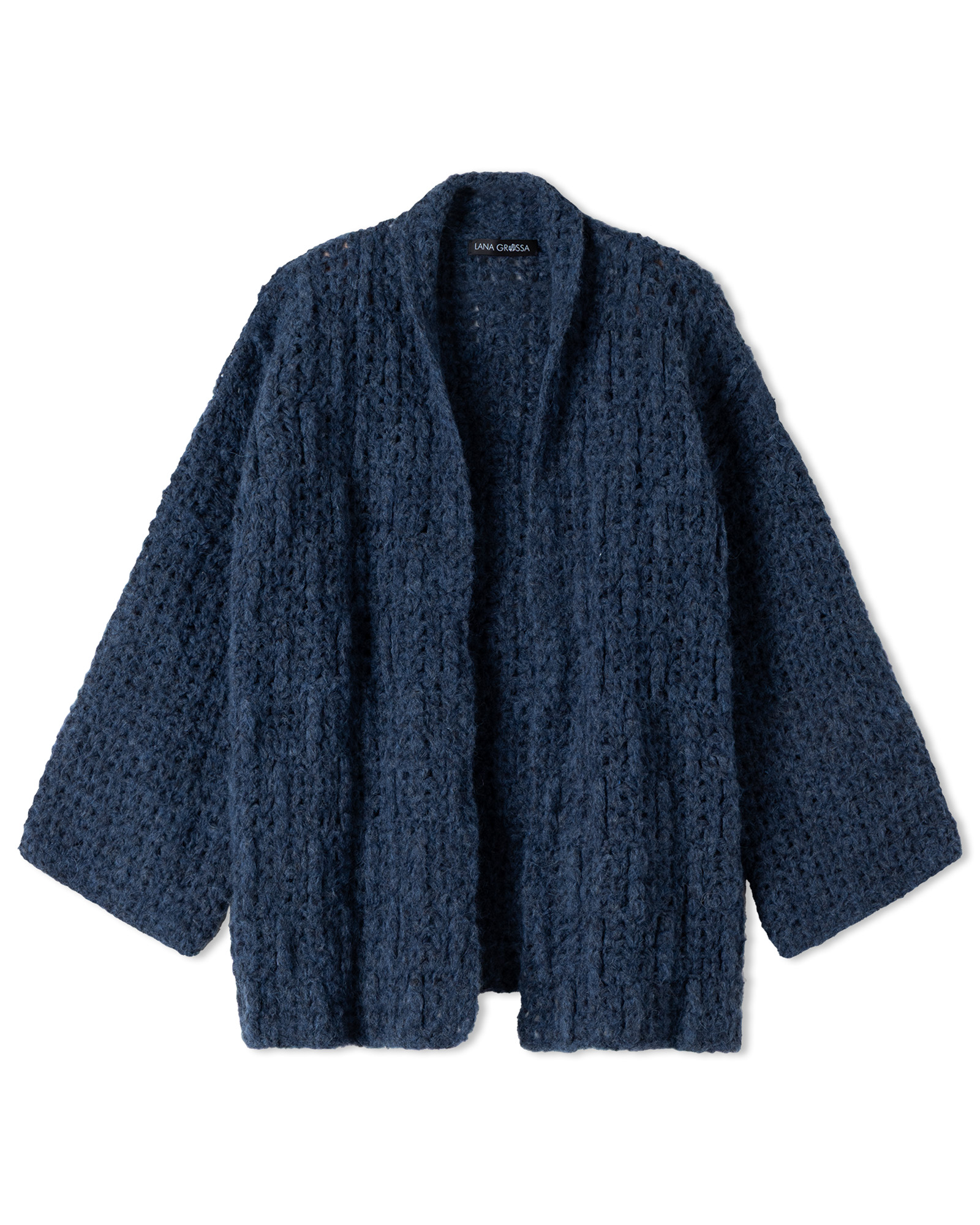 Strickset Häkel-Cardigan Aus Alpaca Air Ii Von Lana Grossa 2 Strickset Häkel-Cardigan Aus Alpaca Air Ii Von Lana Grossa – Bild 2