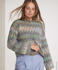 Strickset Pullover Im Jacquardmuster aus Brigitte No. 2 und Cassata von Lana Grossa
