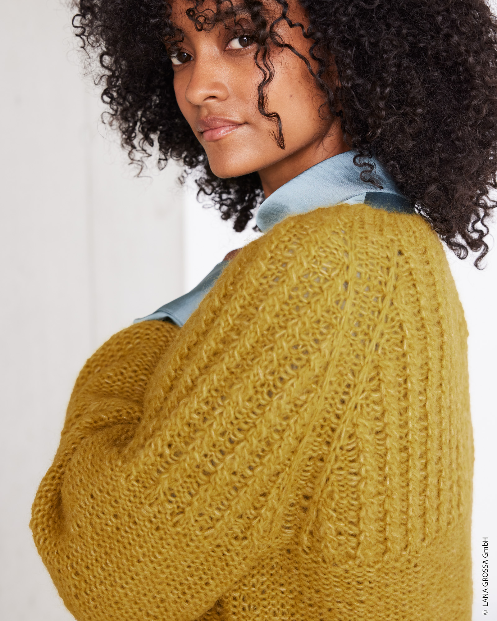 Strickset Top-Down Raglansweater Aus Alpaca Air Ii Von Lana Grossa 3 Strickset Top-Down Raglansweater Aus Alpaca Air Ii Von Lana Grossa – Bild 3
