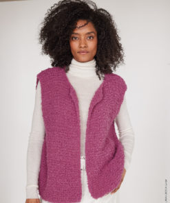 Strickset Weste Kraus Rechts aus Orsetto von Lana Grossa