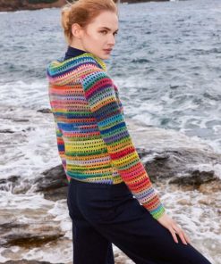 Strickset Jacke Gehäkelt Aus Infinity Von Lang Yarns 3 Strickset Jacke Gehäkelt Aus Infinity Von Lang Yarns – Bild 2