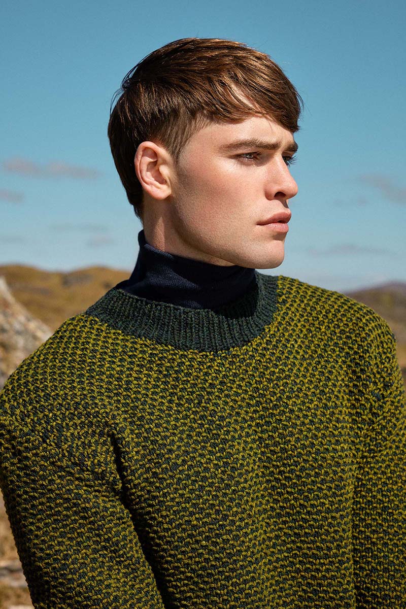 Strickset Herrenpullover Aus Donegal Woolen Spun Von Lang Yarns 3 Strickset Herrenpullover Aus Donegal Woolen Spun Von Lang Yarns – Bild 3