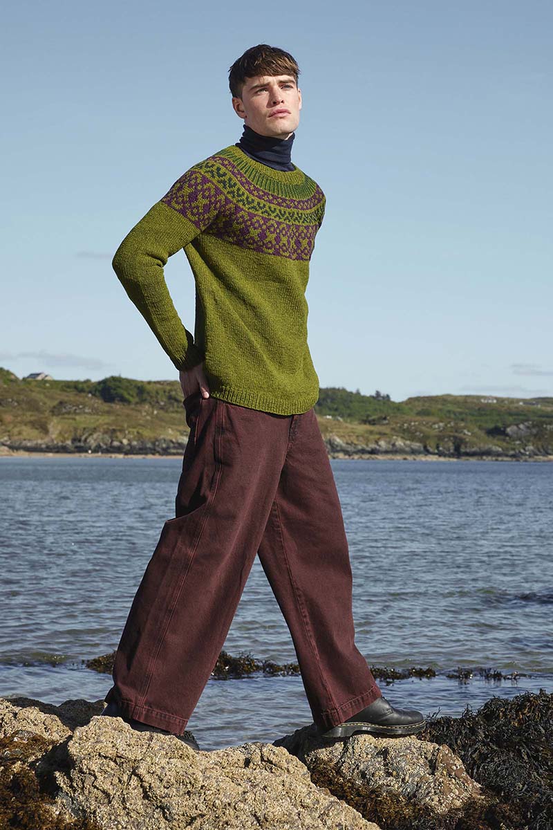 Strickset Pullover Top Down Aus Donegal Woolen Spun Von Lang Yarns 4 Strickset Pullover Top Down Aus Donegal Woolen Spun Von Lang Yarns – Bild 4