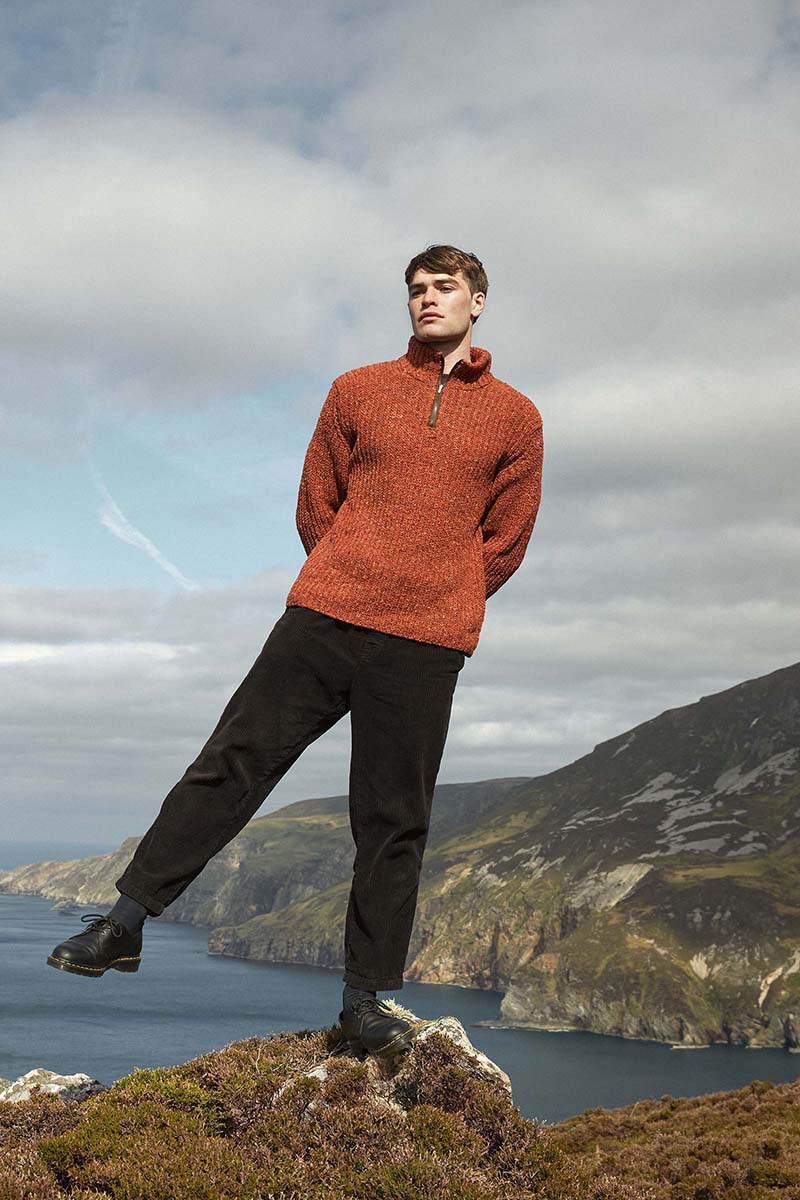 Strickset Pullover Aus Donegal Tweed+ Von Lang Yarns 1 Strickset Pullover Aus Donegal Tweed+ Von Lang Yarns