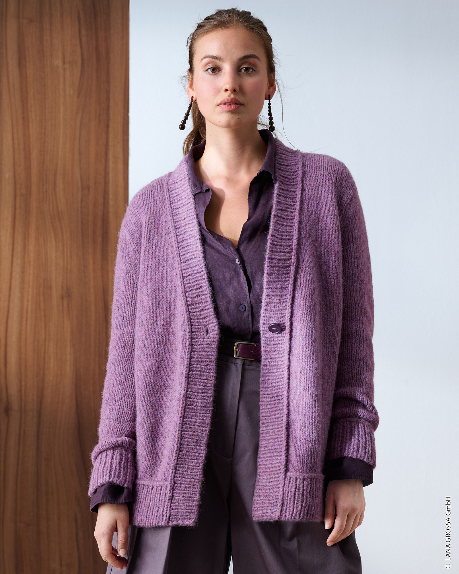 Strickset Jacke Mit Verschlussblende Aus Brigitte No. 2 Von Lana Grossa 1 Strickset Jacke Mit Verschlussblende Aus Brigitte No. 2 Von Lana Grossa
