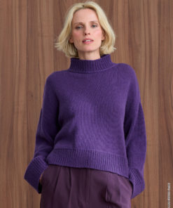 Strickset Pullover Mit Längerem Rückenteil aus Cashmere Pure von Lana Grossa