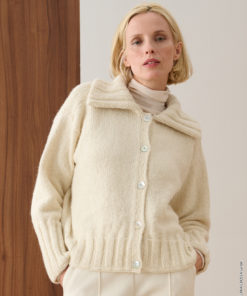 Strickset Jacke Mit Umlegekragen aus Alta Moda Alpaca von Lana Grossa