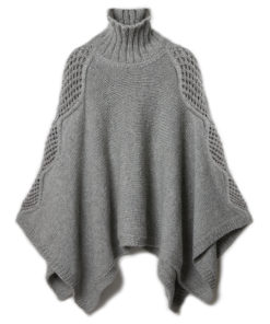Strickset Poncho Aus Cool Merino Big Und Glamour Von Lana Grossa 4 Strickset Poncho Aus Cool Merino Big Und Glamour Von Lana Grossa – Bild 2