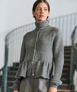 Strickset Jacke Mit Schößchen aus Cashmere Kiss von Lana Grossa