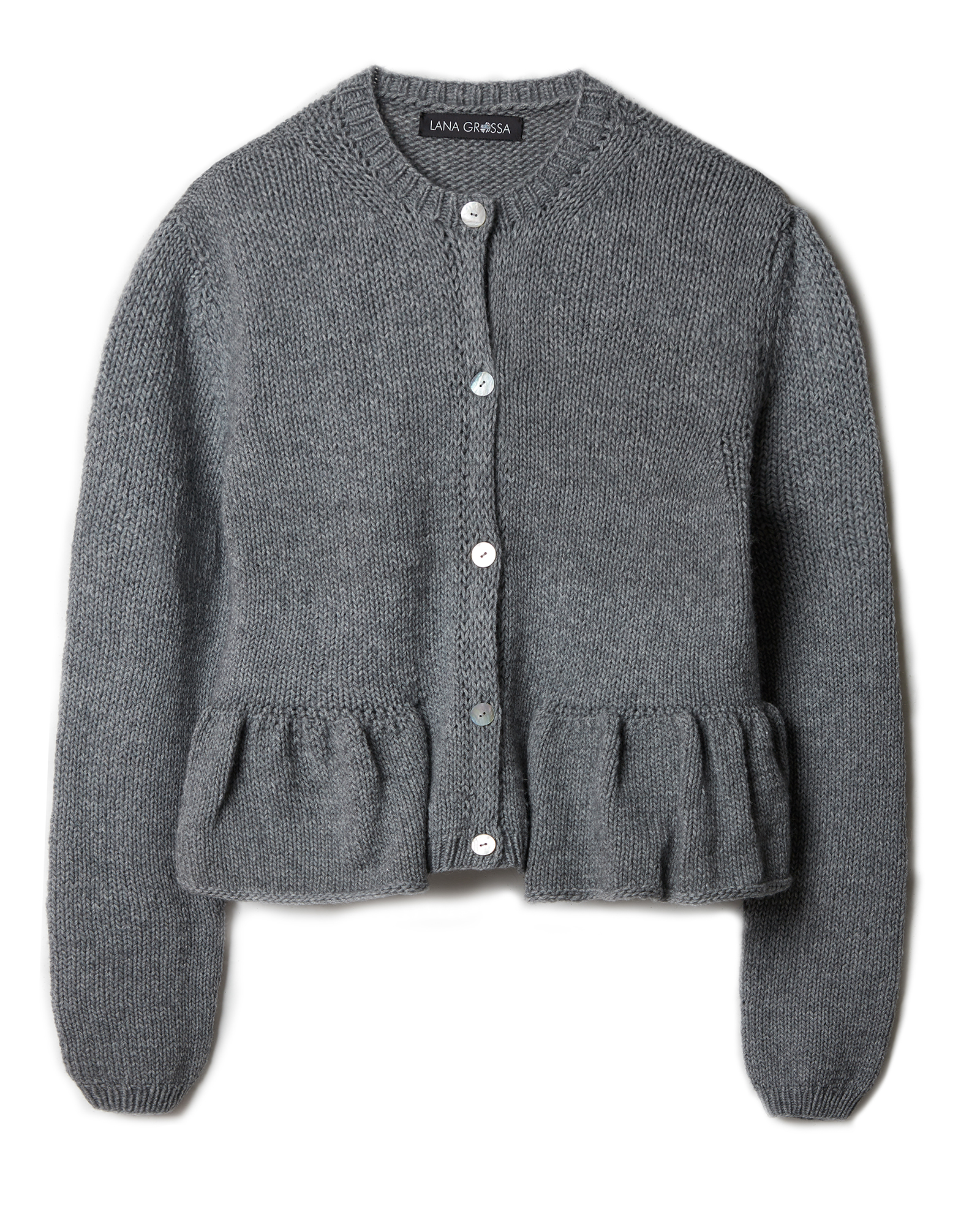 Strickset Jacke Mit Schößchen Aus Cashmere Kiss Von Lana Grossa 2 Strickset Jacke Mit Schößchen Aus Cashmere Kiss Von Lana Grossa – Bild 2