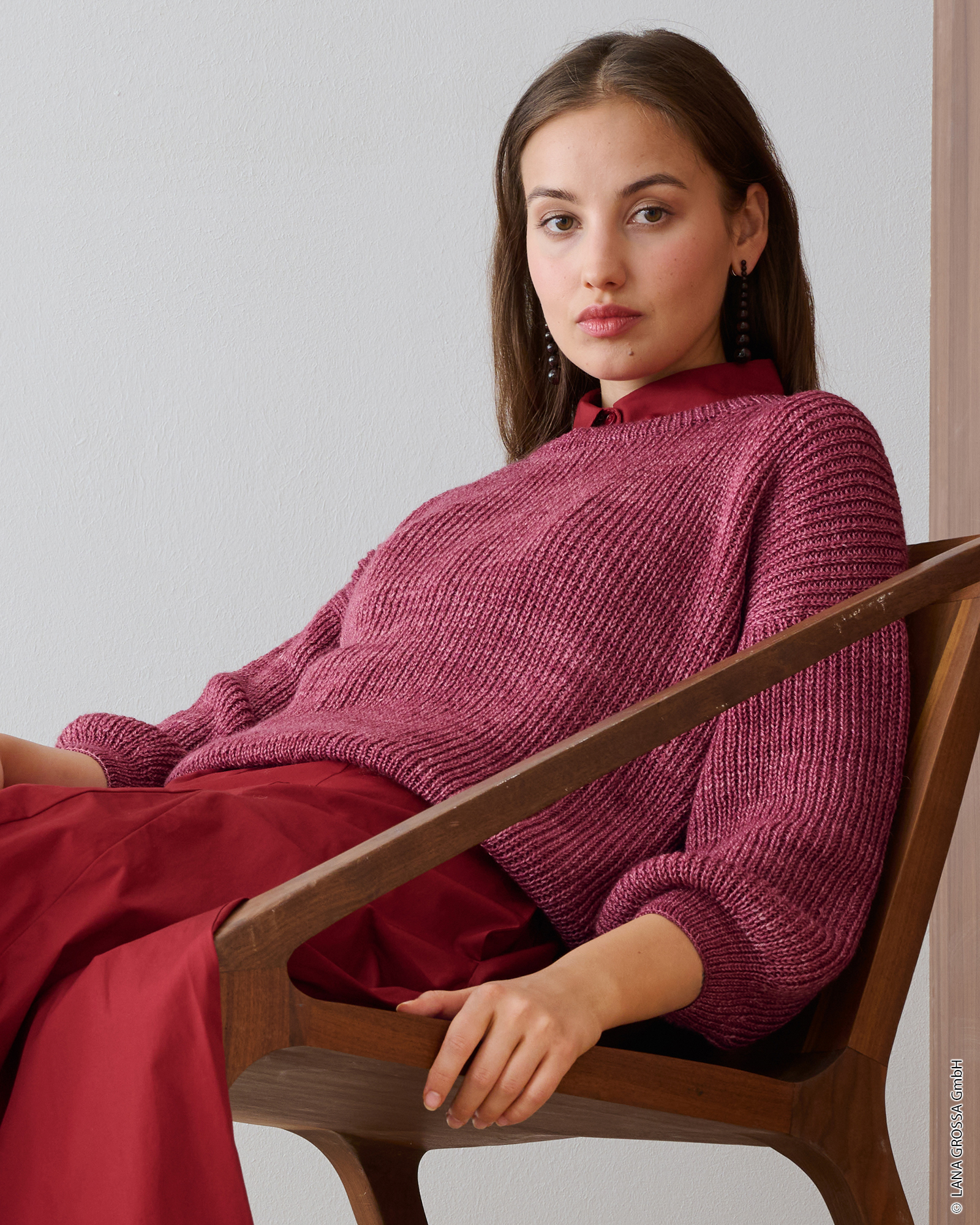 Strickset Pullover Im Halbpatent Aus Brigitte Silkdream Von Lana Grossa 1 Strickset Pullover Im Halbpatent Aus Brigitte Silkdream Von Lana Grossa