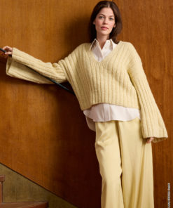 Strickset Pullover Im Rippenmuster aus Airy von Lana Grossa