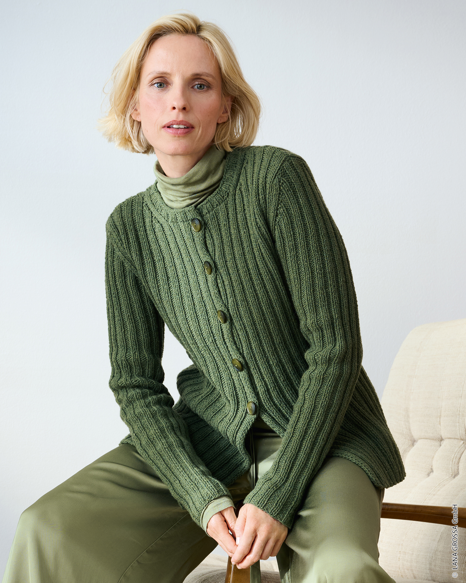 Strickset Jacke Im Rippenmuster Aus Cashmere Pure Von Lana Grossa 1 Strickset Jacke Im Rippenmuster Aus Cashmere Pure Von Lana Grossa