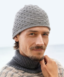 Strickset Mütze Im Würfelmuster aus Cool Wool Vintage von Lana Grossa