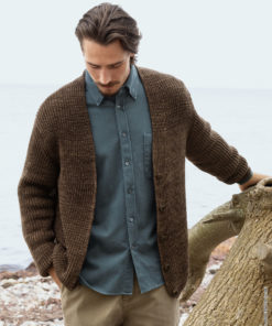 Strickset Jacke Im Halbpatent aus Cool Wool Vintage von Lana Grossa