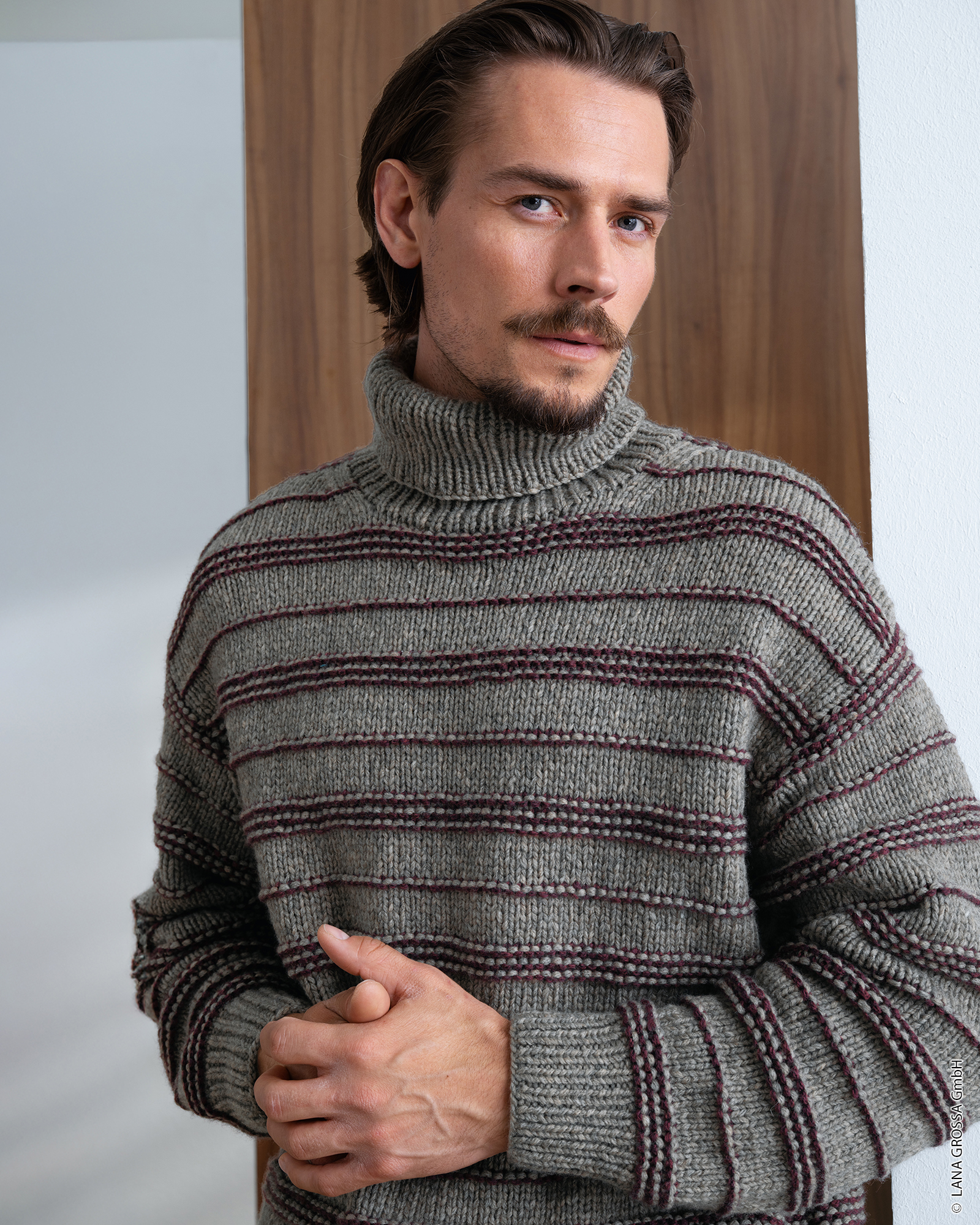 Strickset Pullover Mit Streifen Aus Alta Moda Cashmere 16 Von Lana Grossa 3 Strickset Pullover Mit Streifen Aus Alta Moda Cashmere 16 Von Lana Grossa – Bild 3