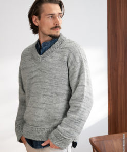 Strickset Pullover Glatt Rechts aus Brigitte No.2 Vintage von Lana Grossa