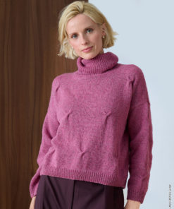Strickset Pullover Mit Zöpfen aus Cashmere 16 Fine von Lana Grossa