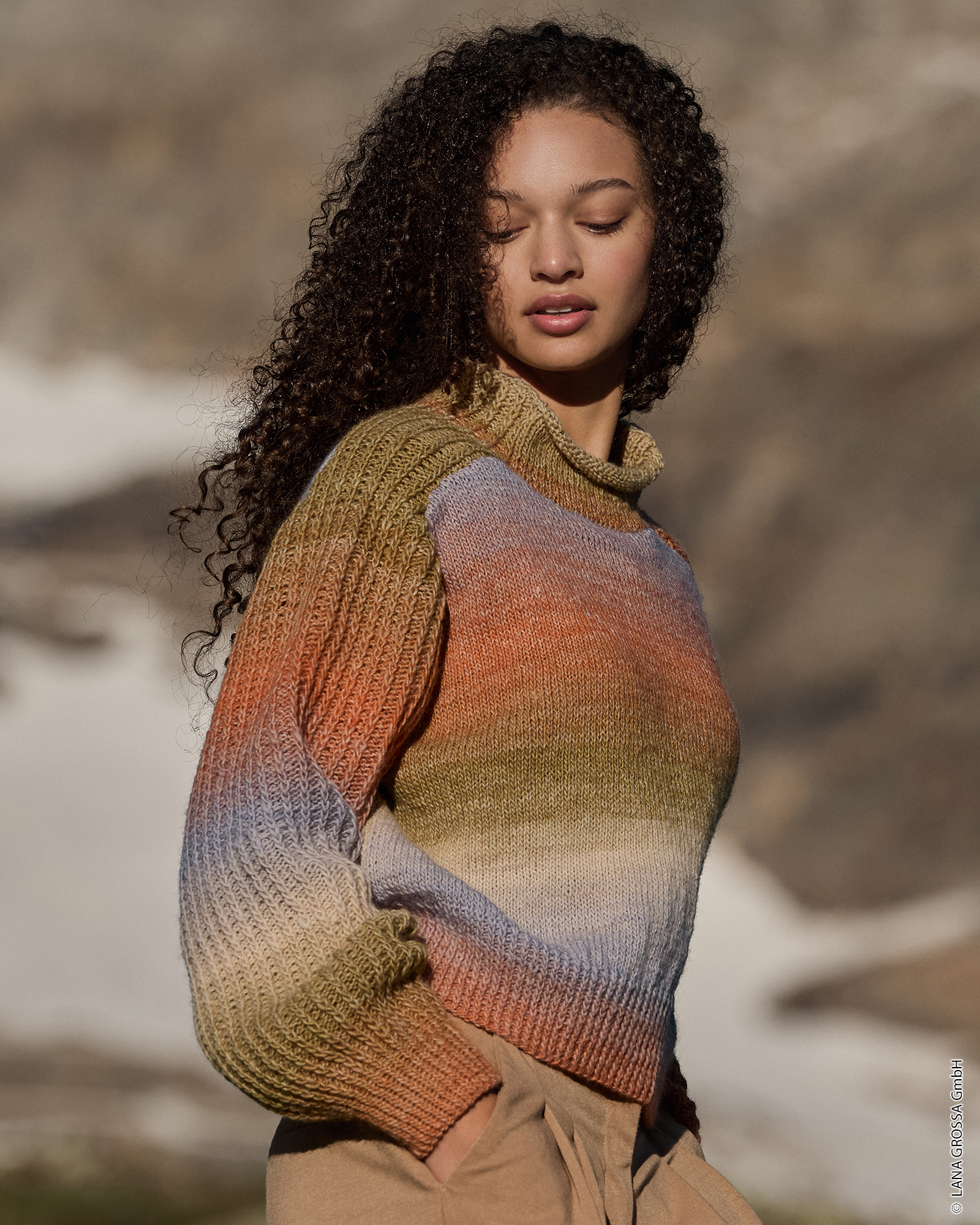 Strickset Pullover Mit Betonten Ärmeln Aus Gomitolo Versione Von Lana Grossa 1 Strickset Pullover Mit Betonten Ärmeln Aus Gomitolo Versione Von Lana Grossa
