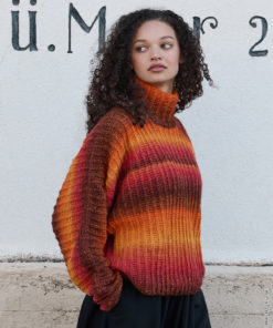 Strickset Fledermaus-pullover aus Gomitolo Versione von Lana Grossa