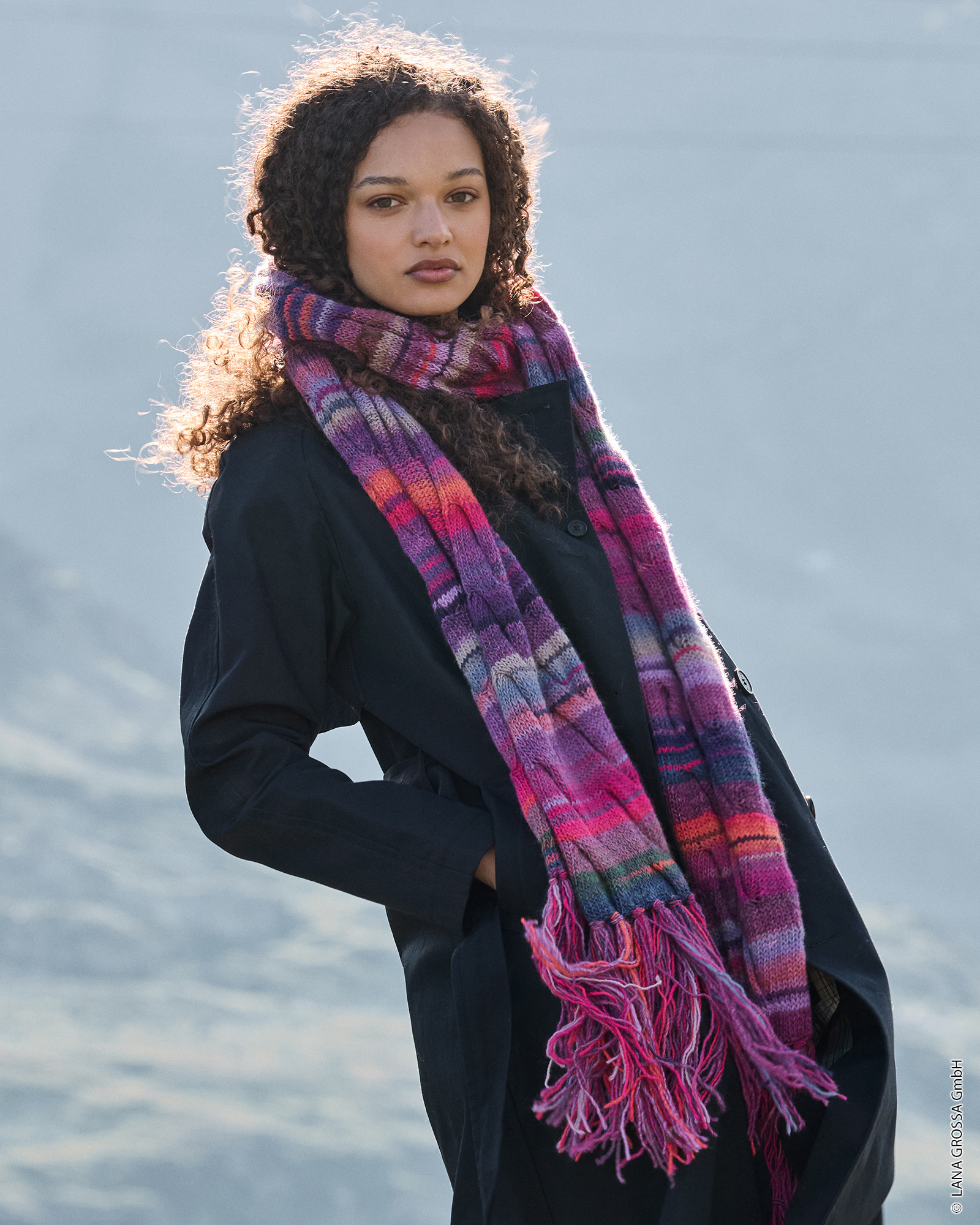 Strickset Zopfschal Aus Gomitolo Intenso Von Lana Grossa 1 Strickset Zopfschal Aus Gomitolo Intenso Von Lana Grossa