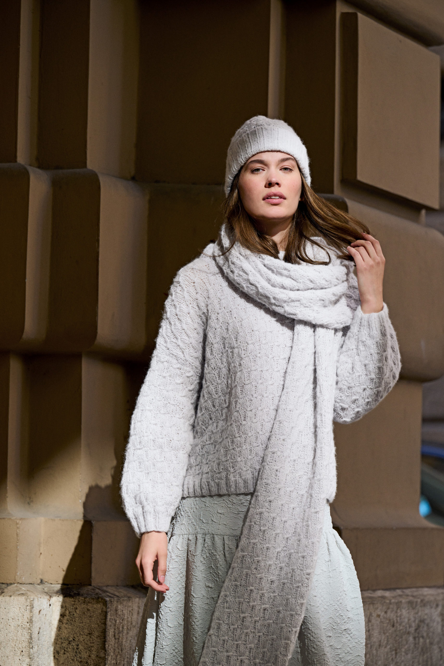 Strickset Schal Aus Nebbia Von Lana Grossa 1 Strickset Schal Aus Nebbia Von Lana Grossa