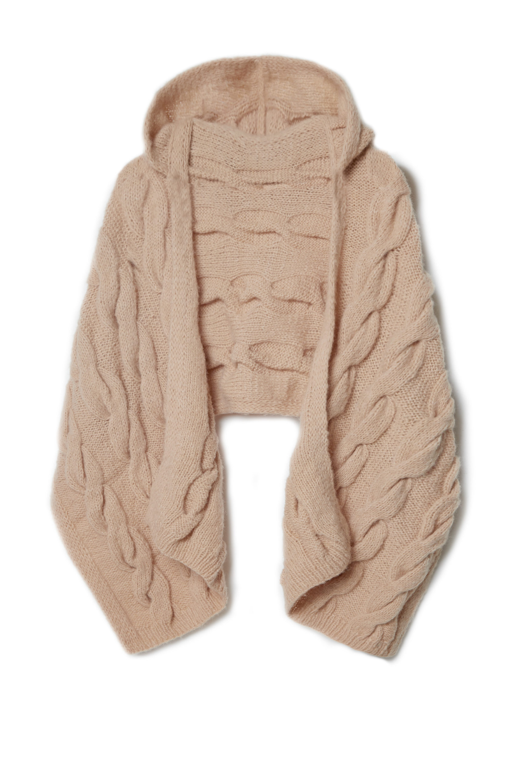 Strickset Kapuzen-Schal Aus Nebbia Von Lana Grossa 2 Strickset Kapuzen-Schal Aus Nebbia Von Lana Grossa – Bild 2