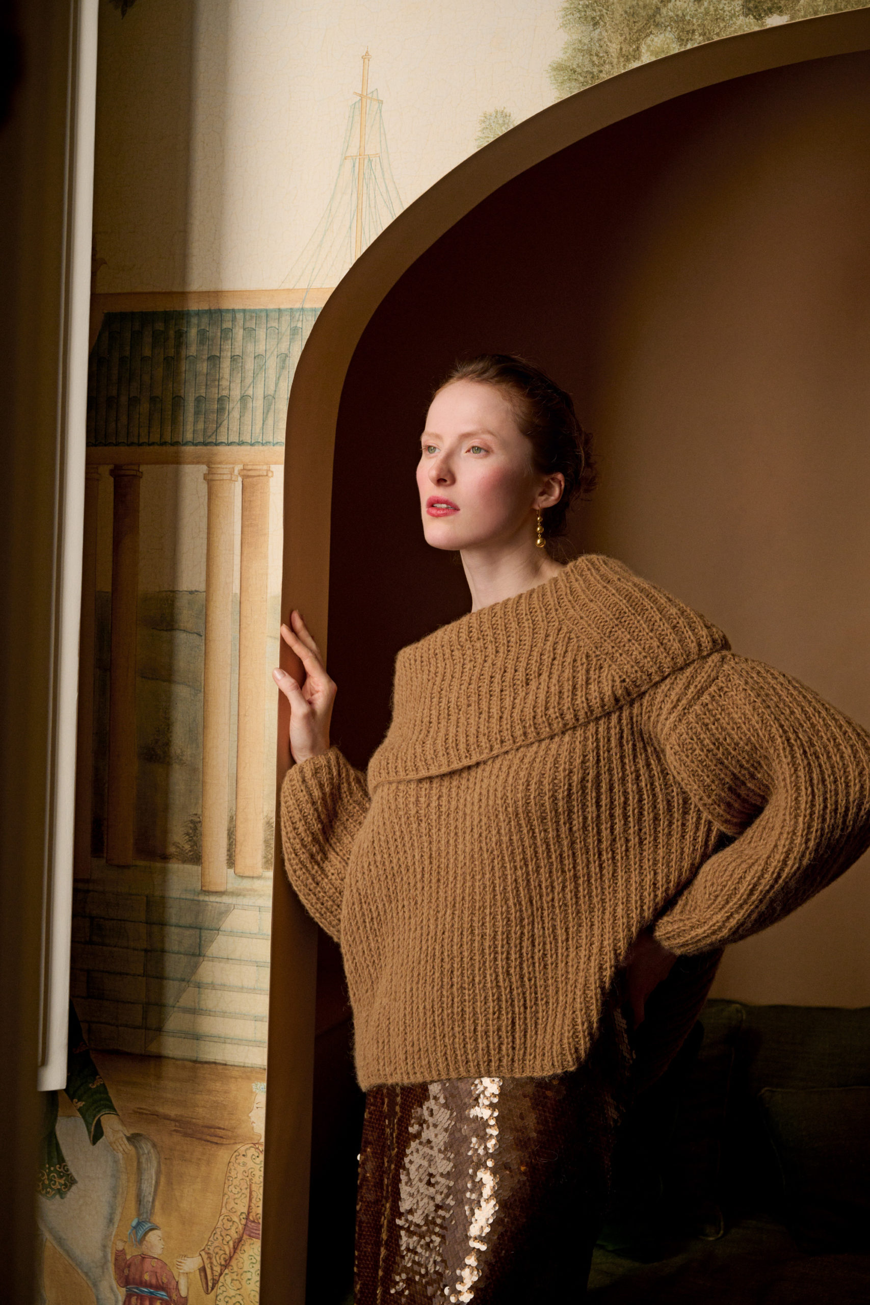 Strickset Halbpatent-Pullover Aus Nebbia Von Lana Grossa 1 Strickset Halbpatent-Pullover Aus Nebbia Von Lana Grossa