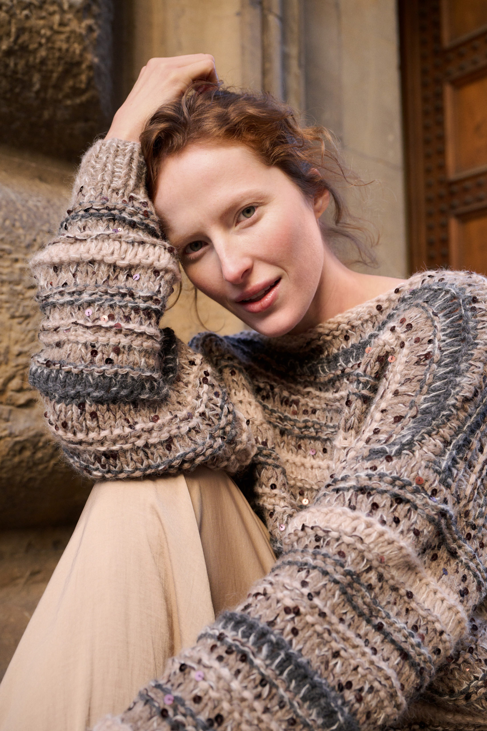 Strickset Pullover Mit Streifen Aus Alta Moda Cashmere 16, Setasuri Und Cosmo Von Lana Grossa 3 Strickset Pullover Mit Streifen Aus Alta Moda Cashmere 16, Setasuri Und Cosmo Von Lana Grossa – Bild 3