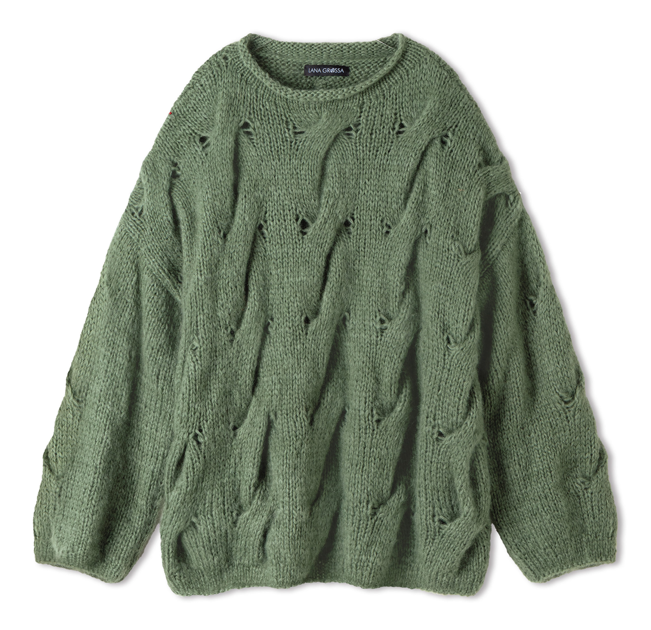 Strickset Oversized-Sweater Im Zopfmuster Aus Mohair Di Gio Von Lana Grossa 2 Strickset Oversized-Sweater Im Zopfmuster Aus Mohair Di Gio Von Lana Grossa – Bild 2