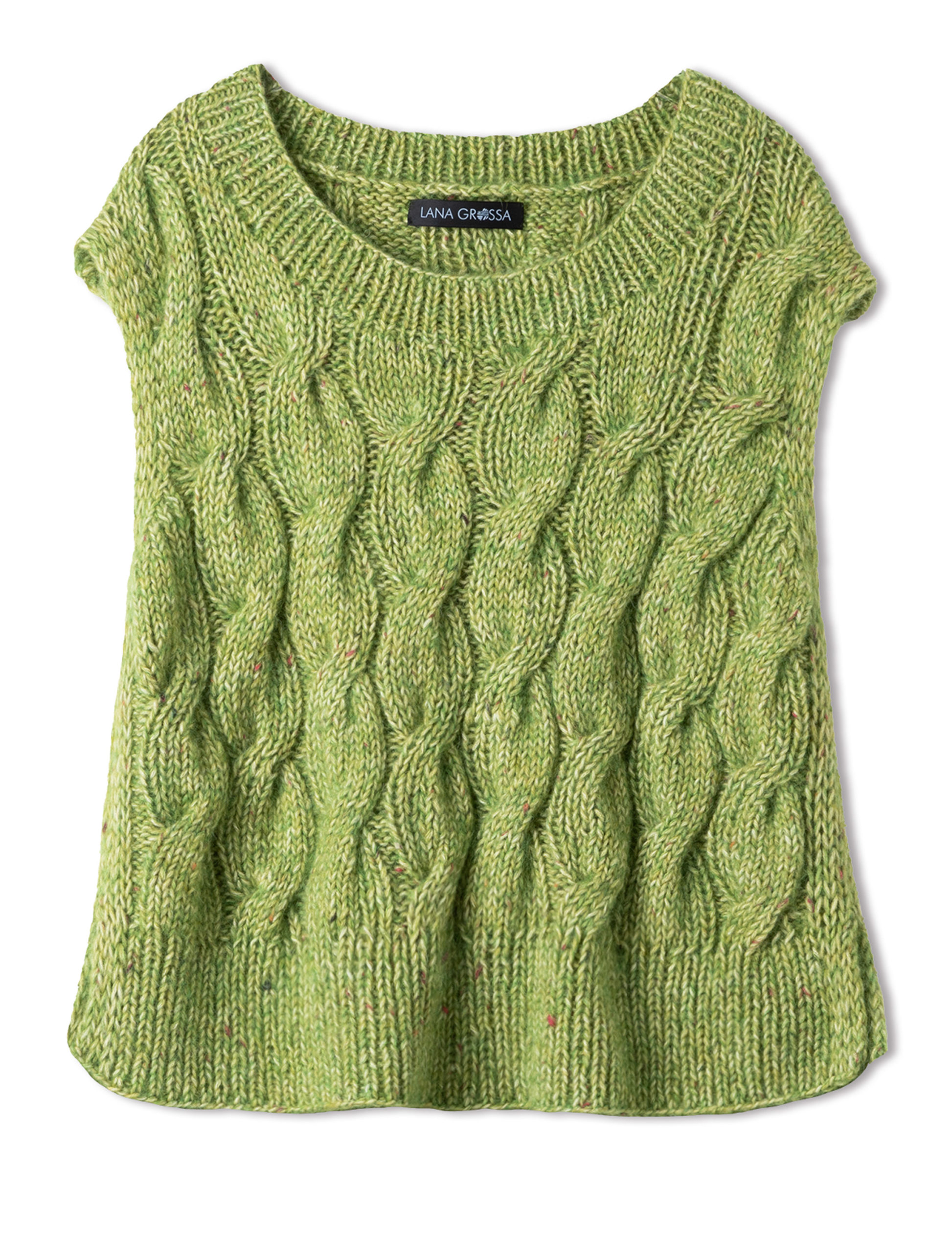Strickset Zopfpullunder Aus Natural Alpaca Pelo Und Natural Superkid Tweed Von Lana Grossa 2 Strickset Zopfpullunder Aus Natural Alpaca Pelo Und Natural Superkid Tweed Von Lana Grossa – Bild 2