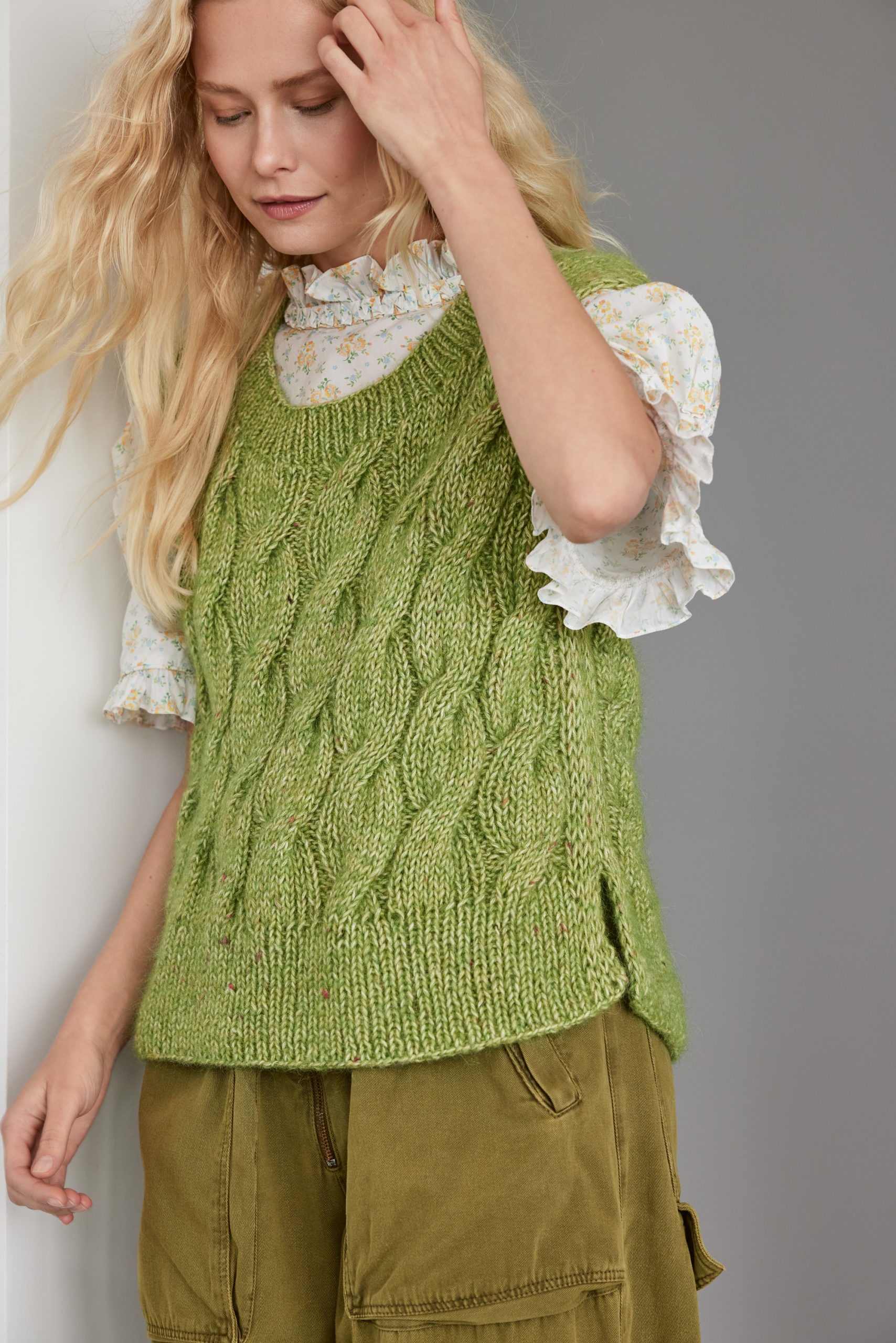 Strickset Zopfpullunder Aus Natural Alpaca Pelo Und Natural Superkid Tweed Von Lana Grossa 3 Strickset Zopfpullunder Aus Natural Alpaca Pelo Und Natural Superkid Tweed Von Lana Grossa – Bild 3