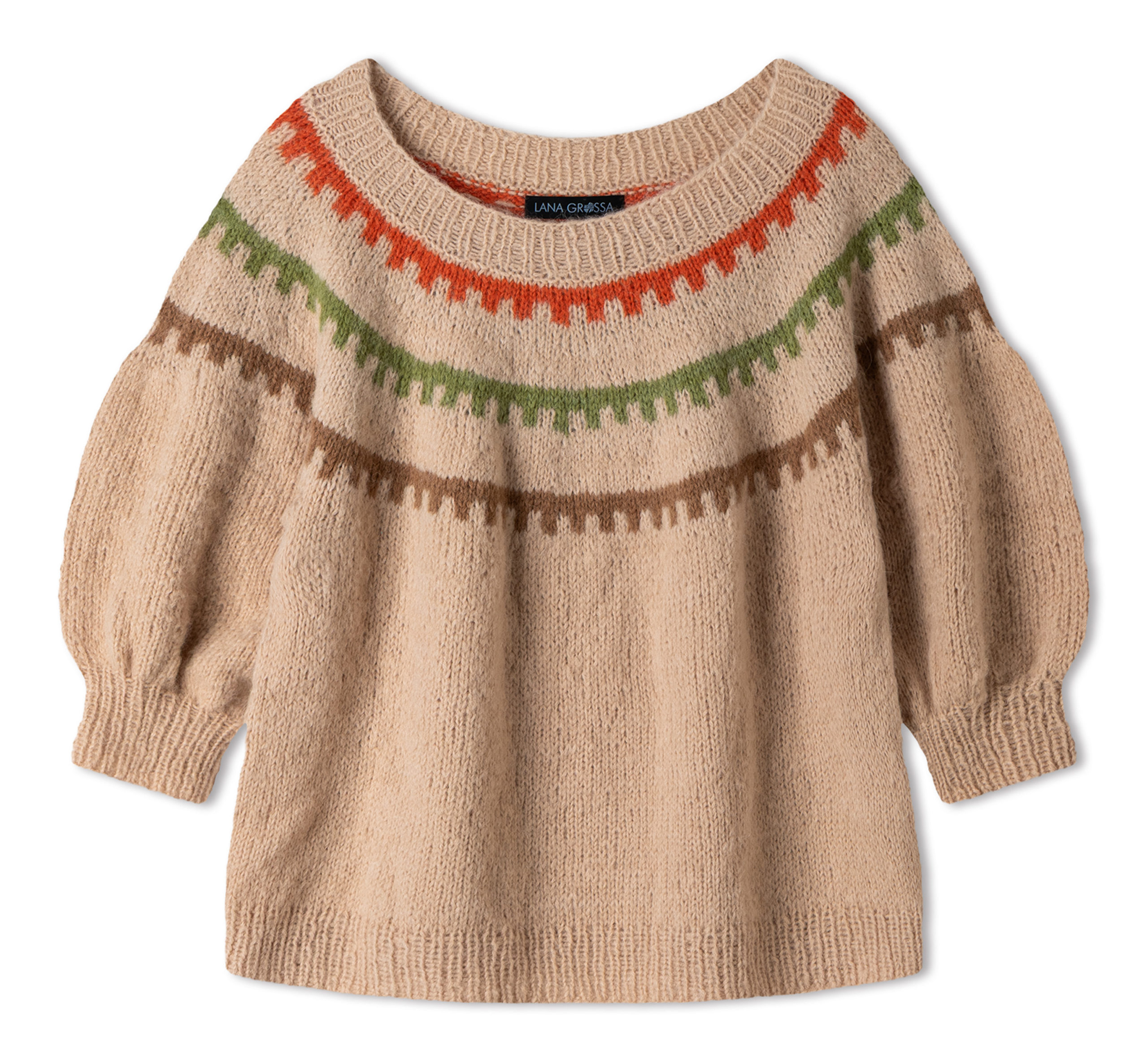 Strickset Rundpassen-Pullover Aus Nebbia Von Lana Grossa 2 Strickset Rundpassen-Pullover Aus Nebbia Von Lana Grossa – Bild 2