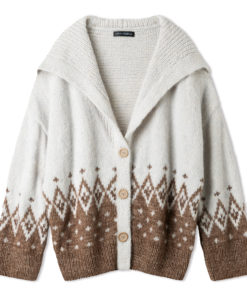 Strickset Jacke Mit Kragen Aus Natural Alpaca Pelo Und Glamour Von Lana Grossa – Bild 2