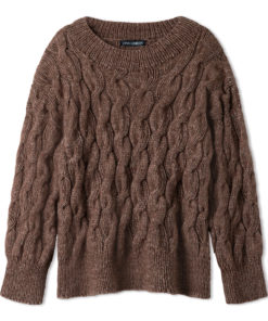 Strickset Zopfpullover Aus Natural Alpaca Pelo Und Natural Superkid Tweed Von Lana Grossa – Bild 2