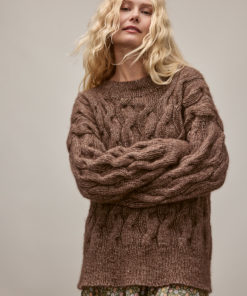 Strickset Zopfpullover Aus Natural Alpaca Pelo Und Natural Superkid Tweed Von Lana Grossa – Bild 3