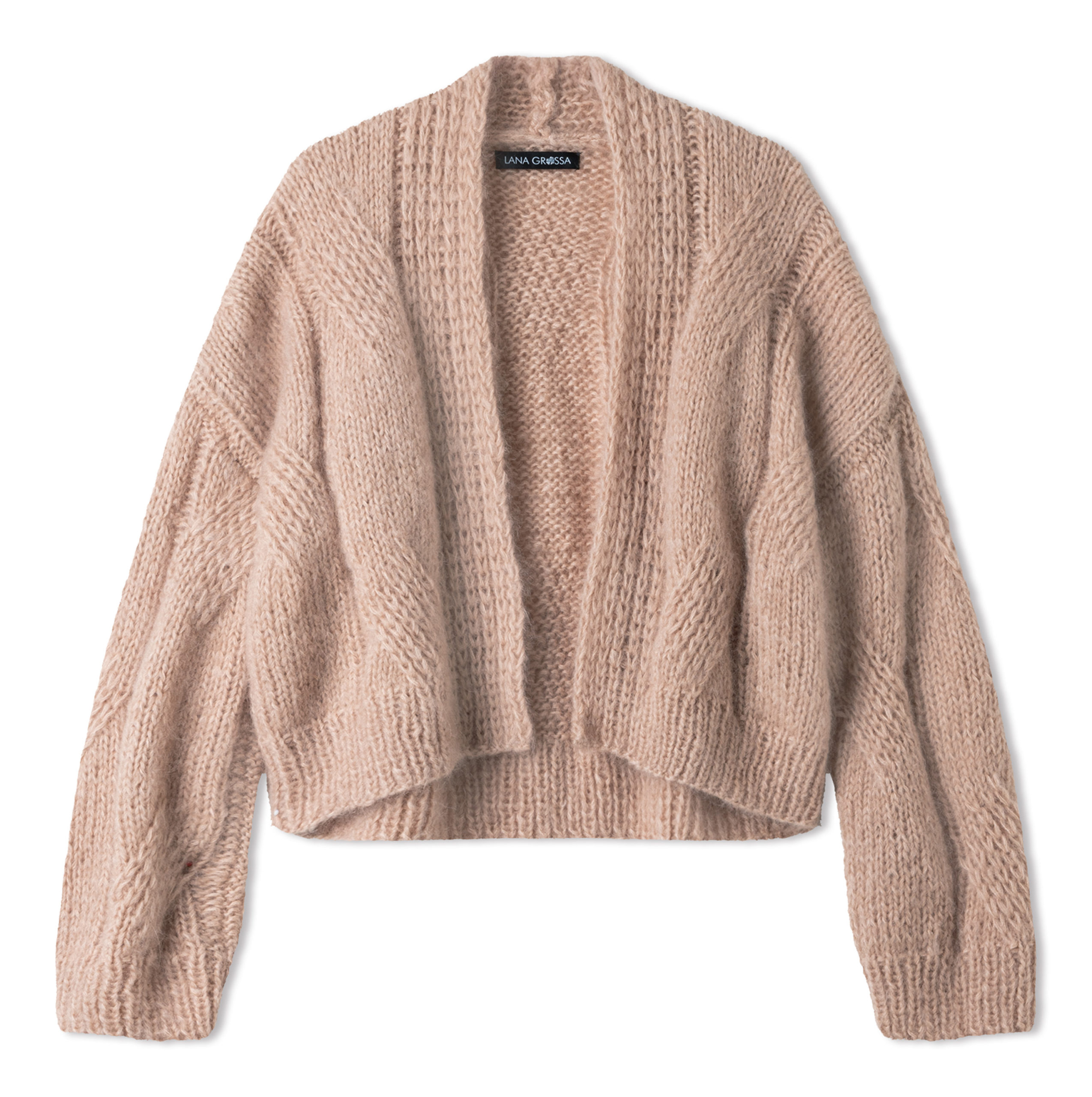 Strickset Cardigan Im Zopfmuster Aus Mohair Di Gio Von Lana Grossa 2 Strickset Cardigan Im Zopfmuster Aus Mohair Di Gio Von Lana Grossa – Bild 2