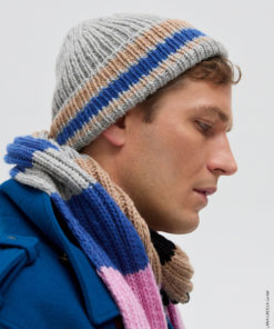Strickset Streifenmütze Aus Cool Merino Von Lana Grossa 4 Strickset Streifenmütze Aus Cool Merino Von Lana Grossa – Bild 2