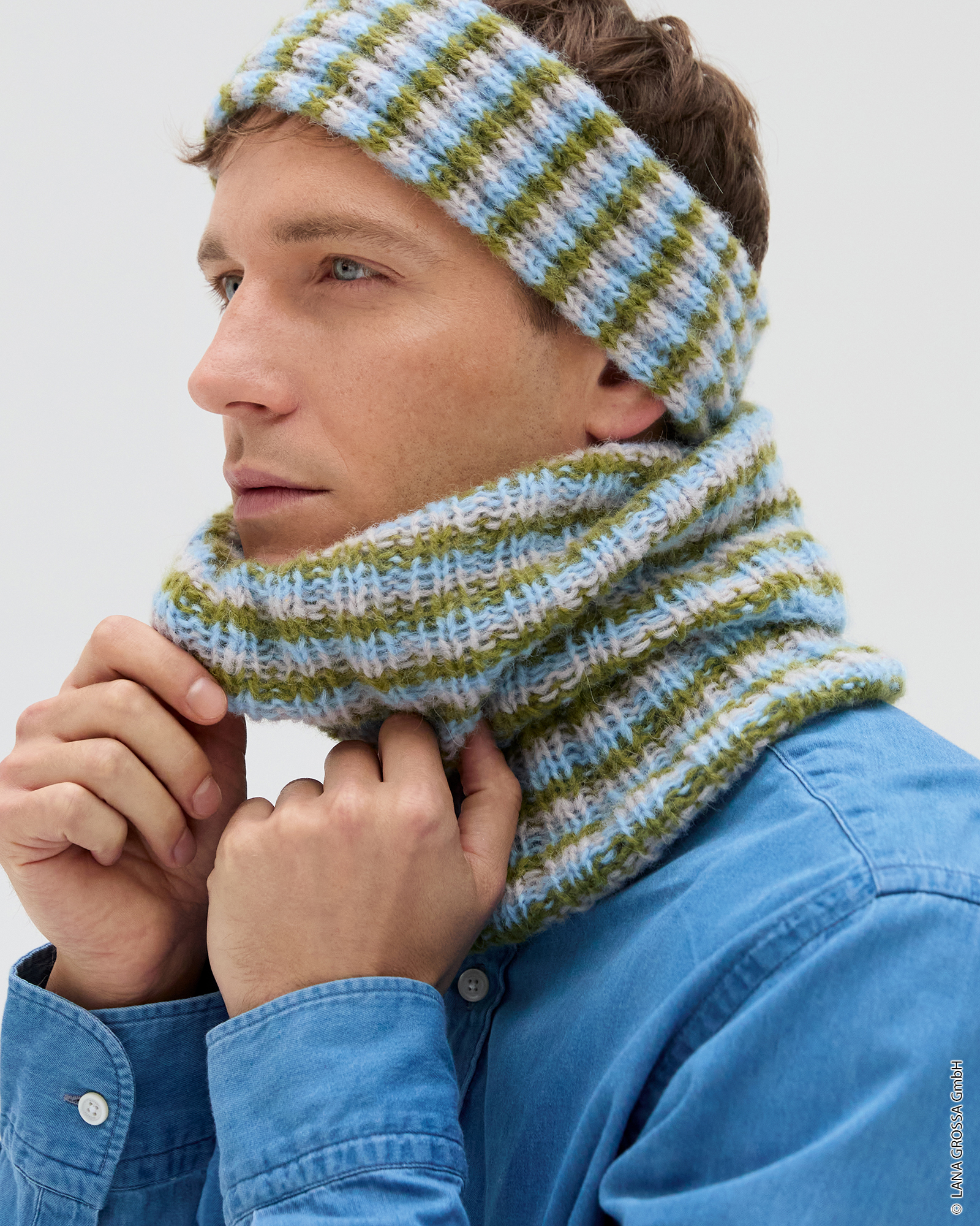 Strickset Loop Im Rippenmuster Aus Nebbia Von Lana Grossa 1 Strickset Loop Im Rippenmuster Aus Nebbia Von Lana Grossa