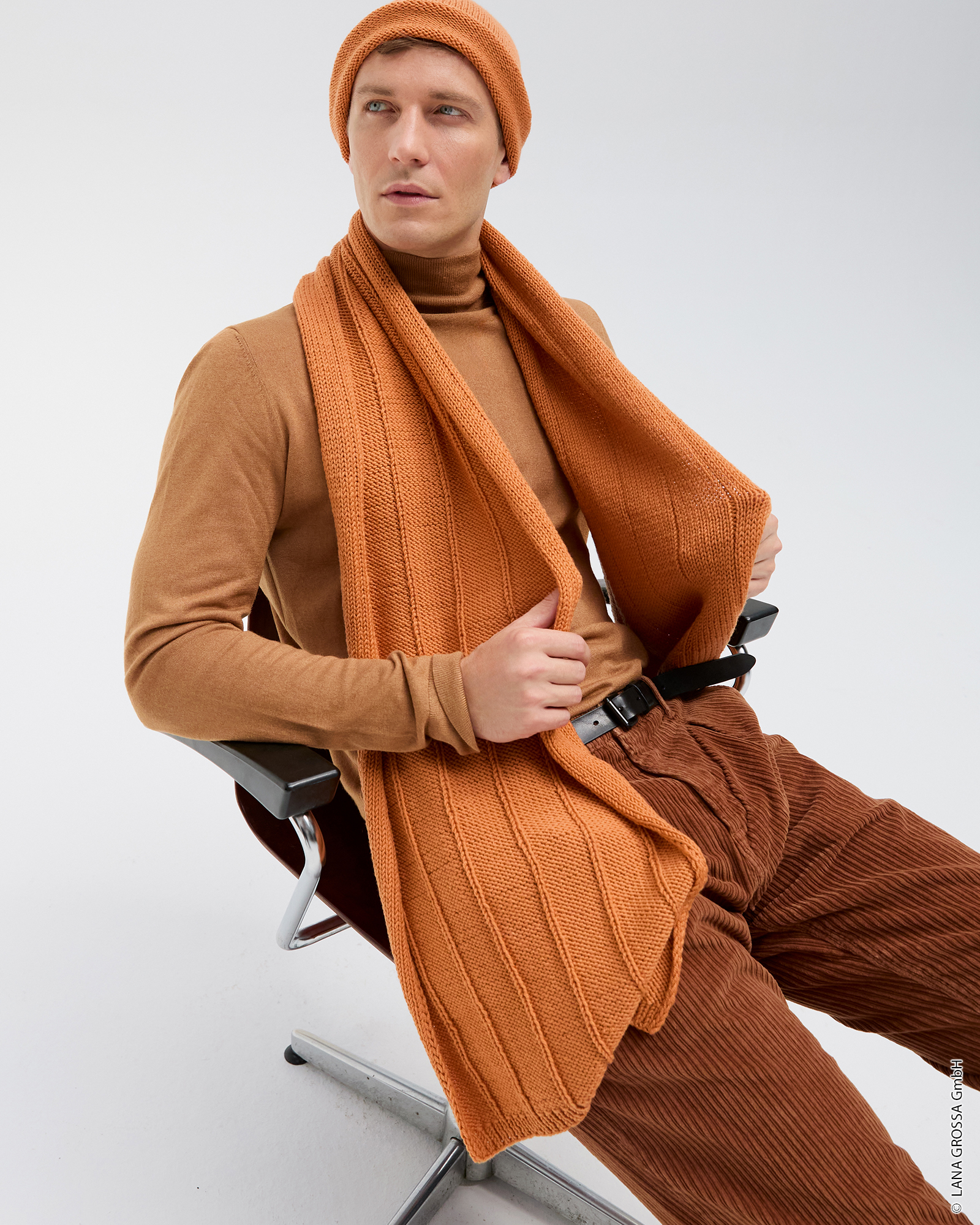Strickset Schal Im Rippenmuster Aus Cool Wool Big Von Lana Grossa 1 Strickset Schal Im Rippenmuster Aus Cool Wool Big Von Lana Grossa